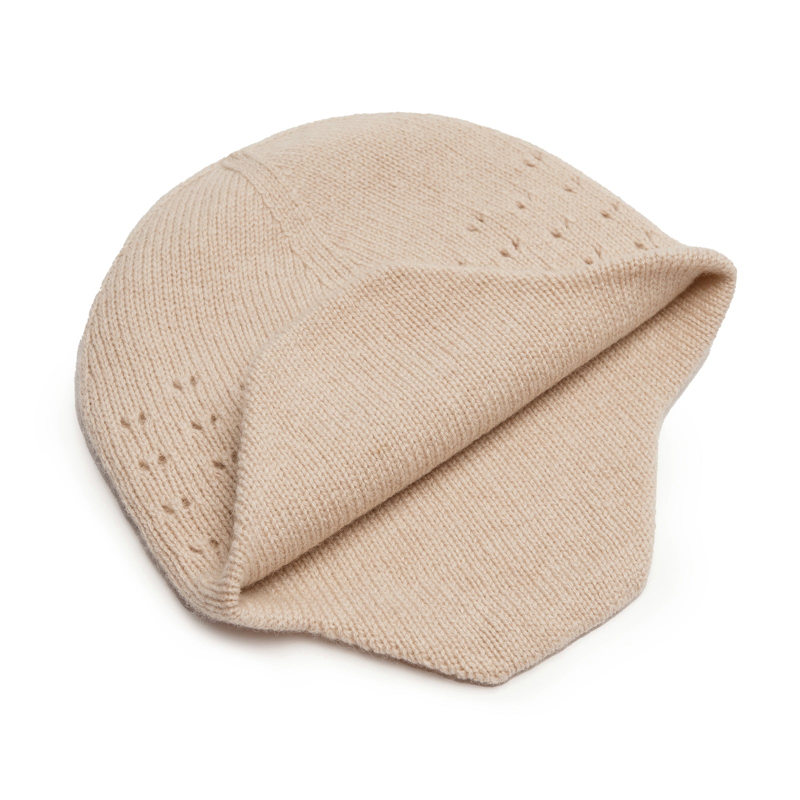 Cashmere Wool Knit Bonnet Newborn Double Layer Baby Knited hat Warm Hats for Baby Boys Girlsreversable hat
