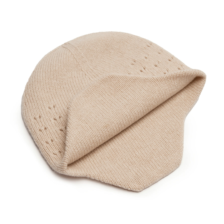 Cashmere Wool Knit Bonnet Newborn Double Layer Baby Knited hat Warm Hats for Baby Boys Girlsreversable hat