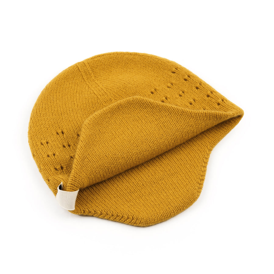 Cashmere Wool Knit Bonnet Newborn Double Layer Baby Knited hat Warm Hats for Baby Boys Girlsreversable hat