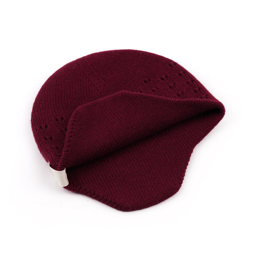Cashmere Wool Knit Bonnet Newborn Double Layer Baby Knited hat Warm Hats for Baby Boys Girlsreversable hat