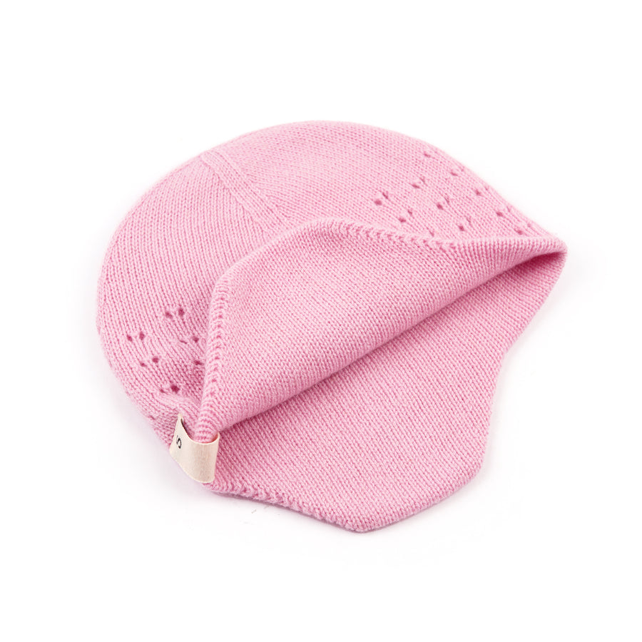 Cashmere Wool Knit Bonnet Newborn Double Layer Baby Knited hat Warm Hats for Baby Boys Girlsreversable hat