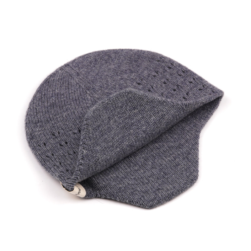 Cashmere Wool Knit Bonnet Newborn Double Layer Baby Knited hat Warm Hats for Baby Boys Girlsreversable hat