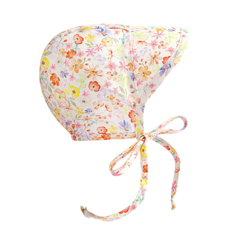 Baby Kids flowers sun hat UPF 50+ UV Brimmed Bonnet for Boys Girls Child Sunscreen hat Baby Kids Cap