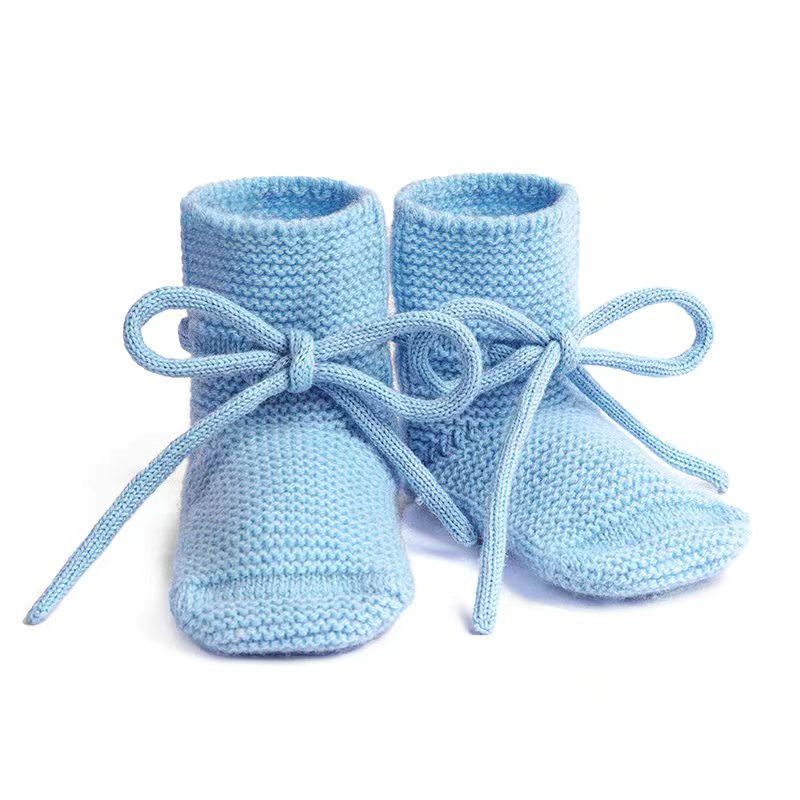 Cashmere Wool Knit Newborn Baby Knited boots Warm bootsfor Baby Boys Girls handmade wool boots